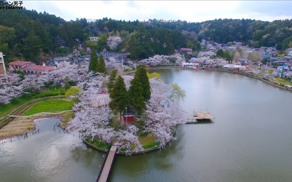 【超清日本】航拍千叶县东金市99八鹤湖_哔哩哔哩_bilibili