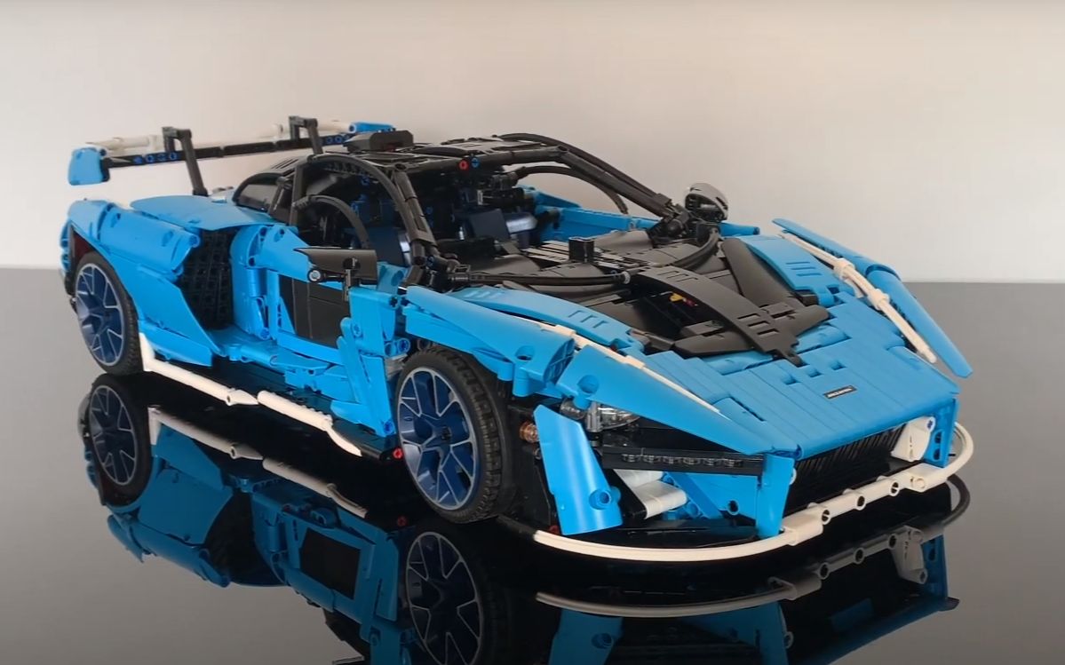 lego乐高 technic科技系列 moc mclaren senna 1:8 迈凯伦 塞纳_哔哩