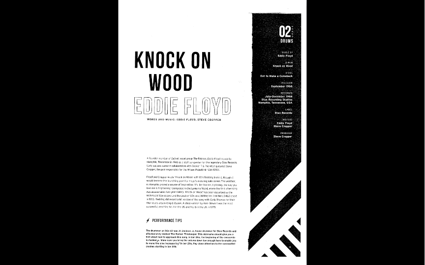 [图]《Knock on wood》圣三一考级教材二级曲目 架子鼓入门新手必打