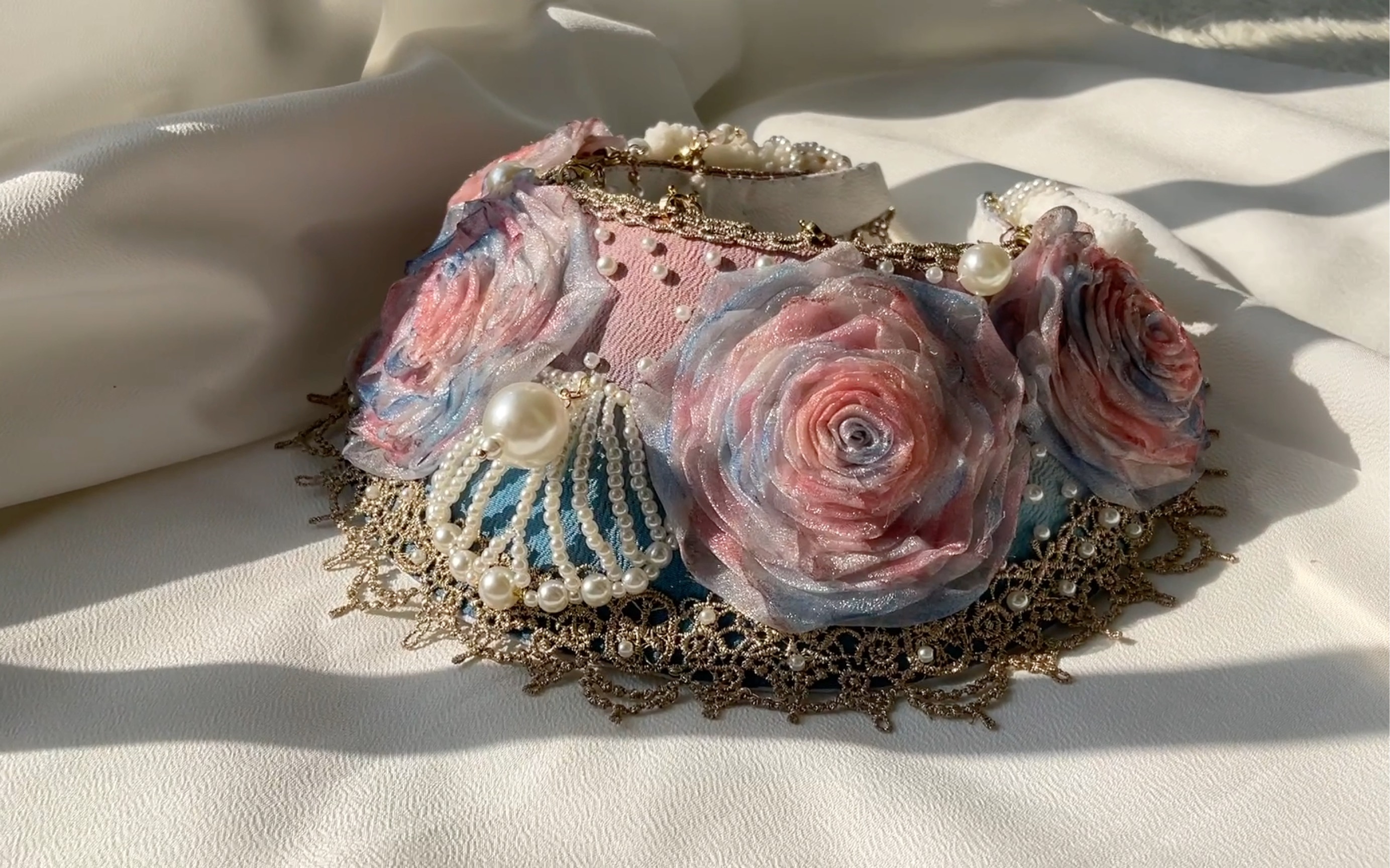 人鱼主题洛丽塔都铎冠lolita 配饰头饰 玫瑰赠鲛人,塞壬悲歌吟.