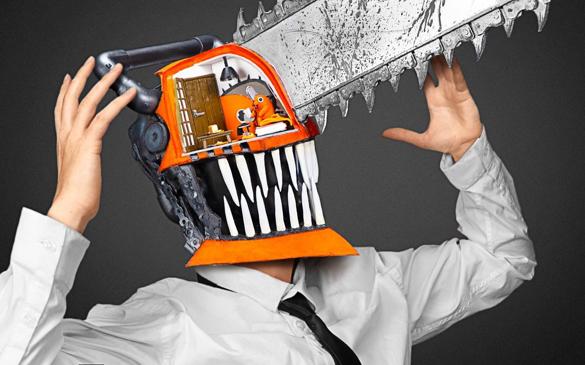 【老外硬核手工】这个电锯狂魔怎么还有点搞笑?