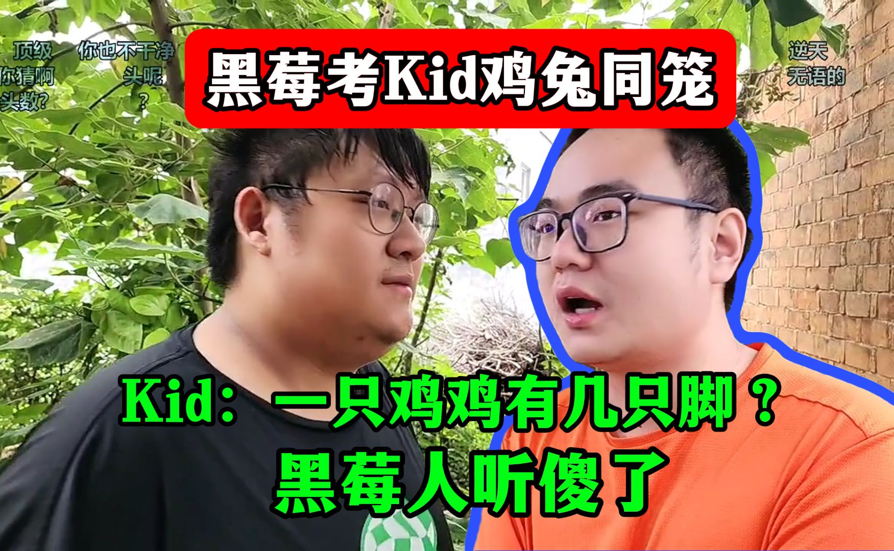 你绝对会被Kid逗笑!黑莓考Kid鸡兔同笼问题,Kid反问:一只鸡有几只脚?鸡就在面前,黑莓人听傻了!这就是小学游神的含金量!哔哩哔哩bilibili