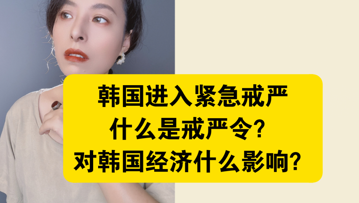 什么是戒严令?韩国进入紧急戒严对经济有什么影响?哔哩哔哩bilibili