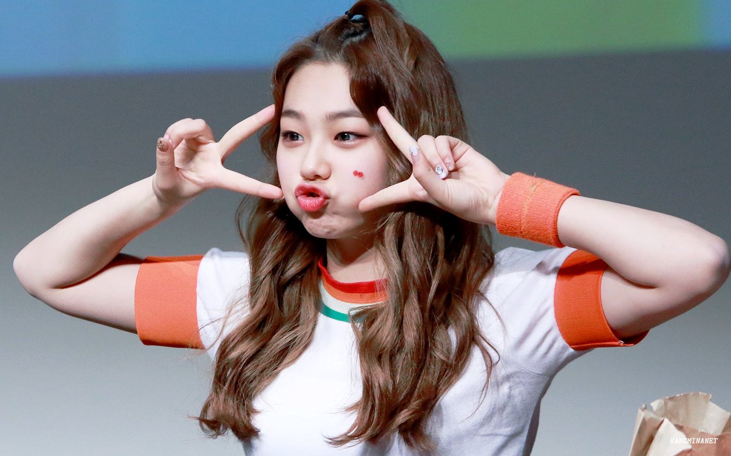 160504 康美娜 现代百货商场活动饭拍 24小时 个人foc