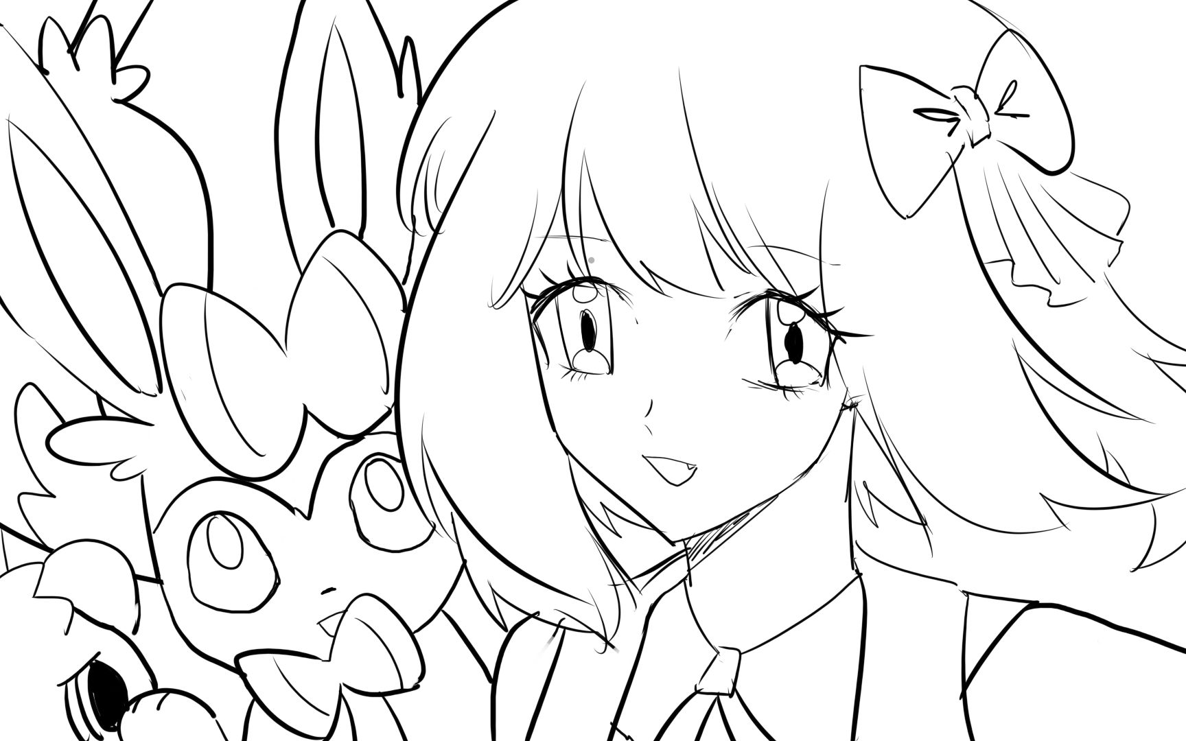 【镜音铃/精灵宝可梦】remix了二次元初恋的角色曲并画(代投)【槃清】