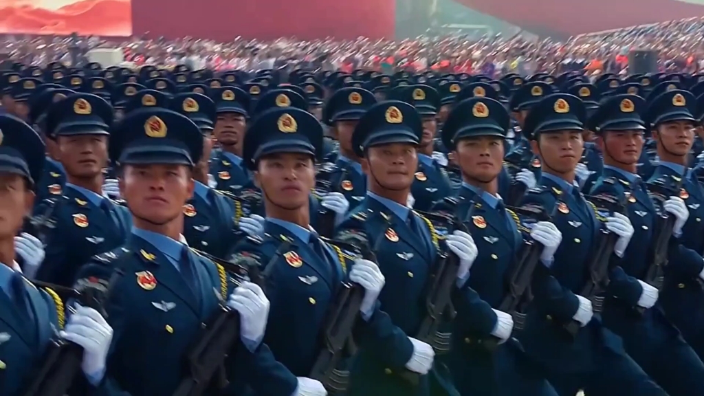 [图]我们生在国旗下，长在春风里，人民有信仰，国家有力量，目光所至，皆为华夏，五星闪耀，皆为信仰。 #致敬人民子弟兵  #祝我们的国家繁荣昌盛