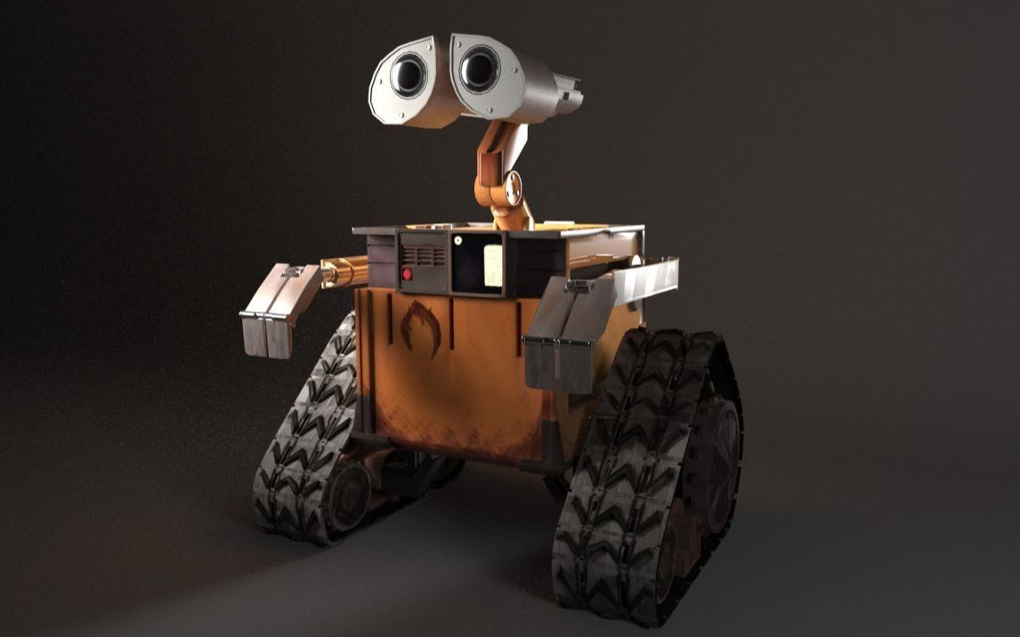 【3dmax建模】机器人总动员 瓦力模型制作教学