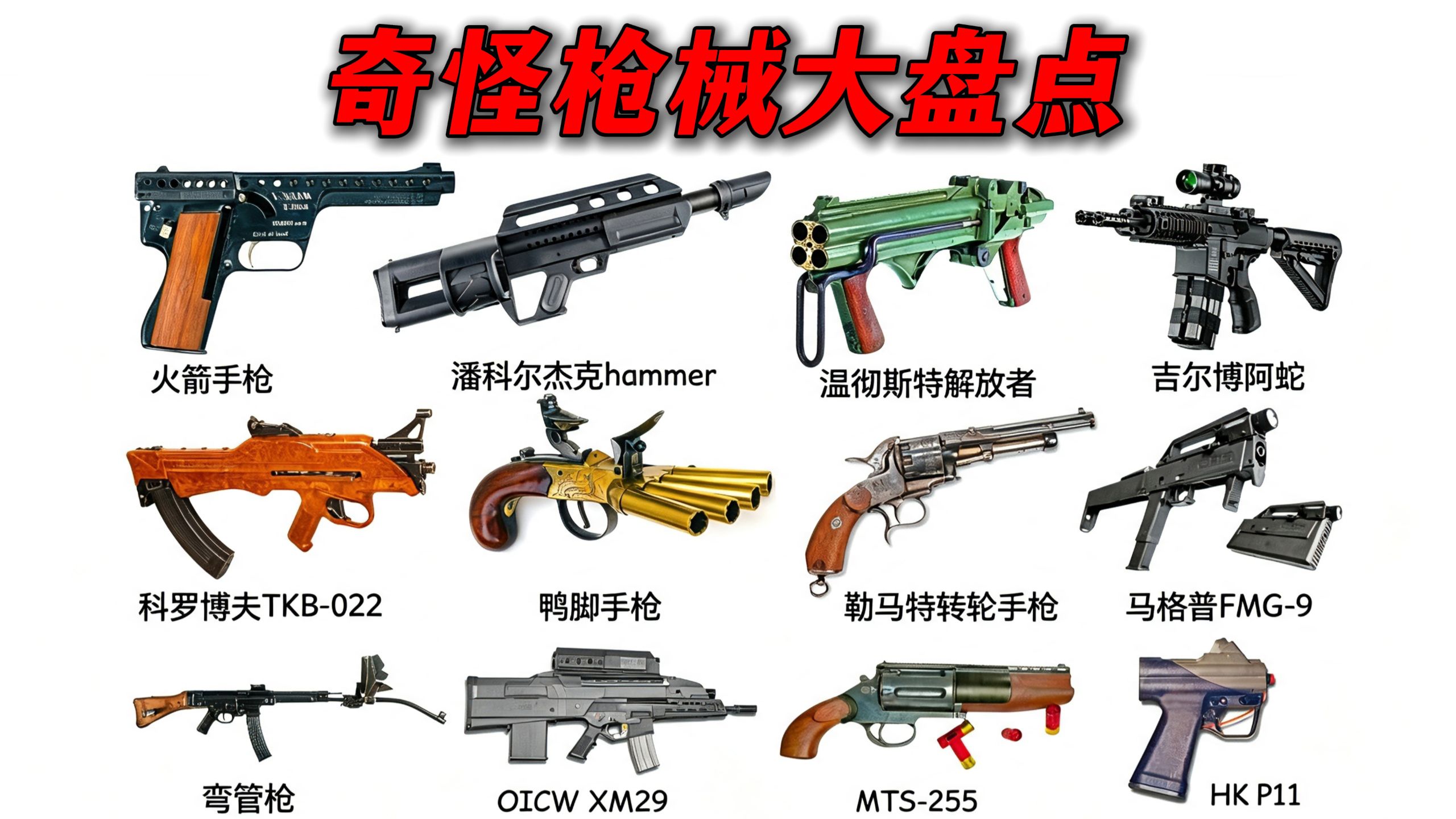 盘点那些你绝对没见过的奇怪枪械！