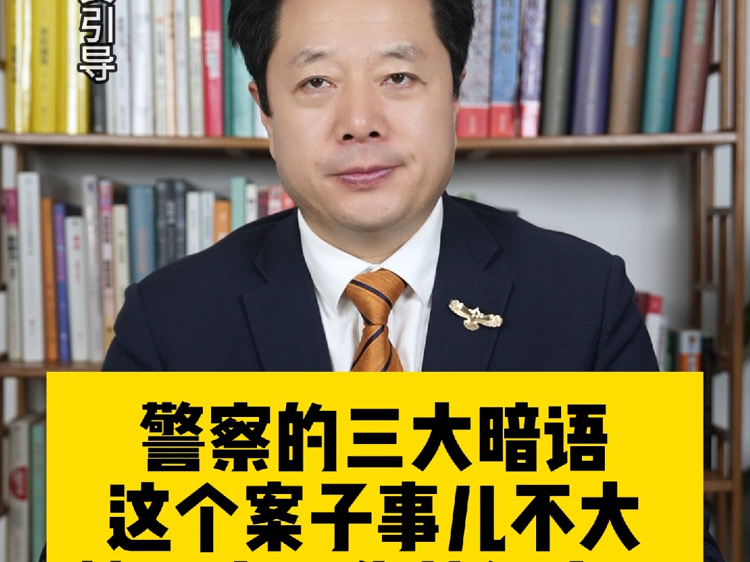 警察的三大暗语,你这个案子事儿不大,签了字儿就能走了哔哩哔哩bilibili