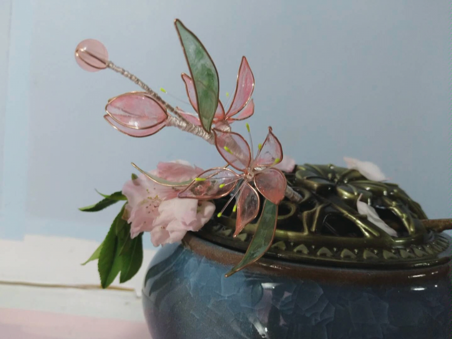 第一次指甲油造花吧