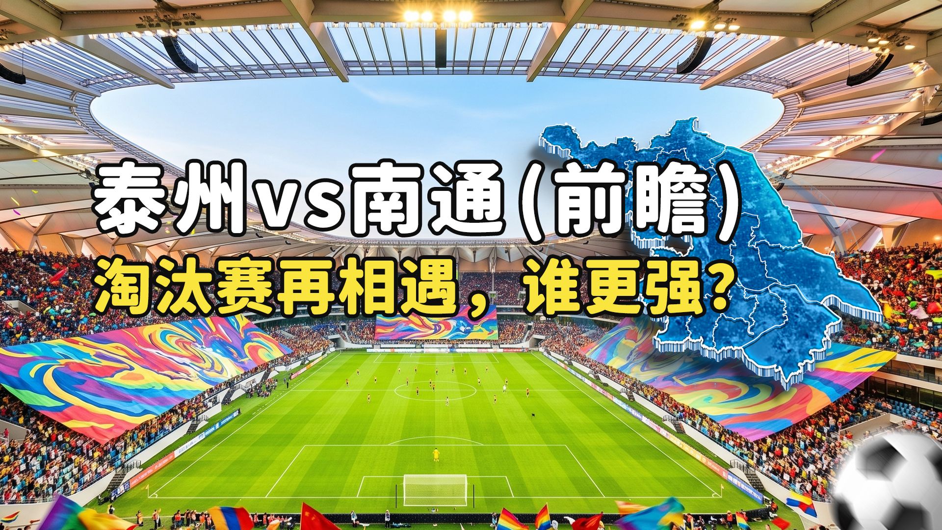 【苏超淘汰赛前瞻】泰州 vs 南通：去年冠亚军首轮遭遇！双回合制下中场定生死