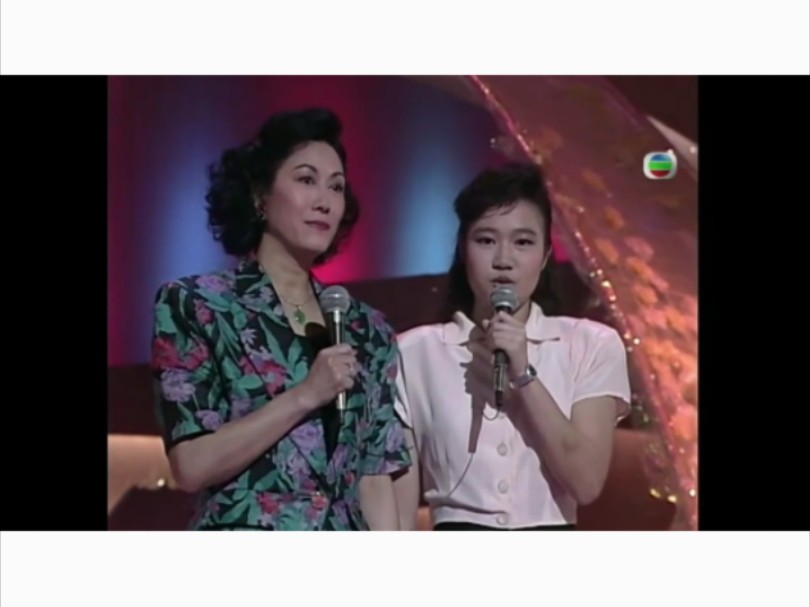 1990年母亲节现场!白茵携女儿共唱 《祝福》哔哩哔哩bilibili