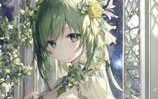 易次元绿发少女