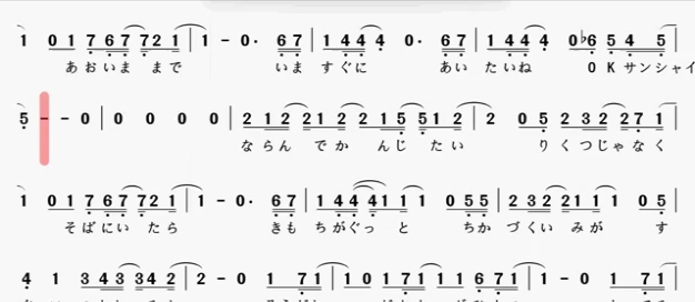 [图]μ's《我们的演唱会与你的生活》简谱录屏+伴奏音频