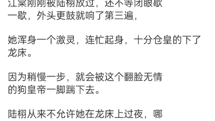 《江棠陆栩》江棠陆栩小说阅读全文TXT她是罪奴出生,却给皇帝当了三年的侍寝女官.哔哩哔哩bilibili