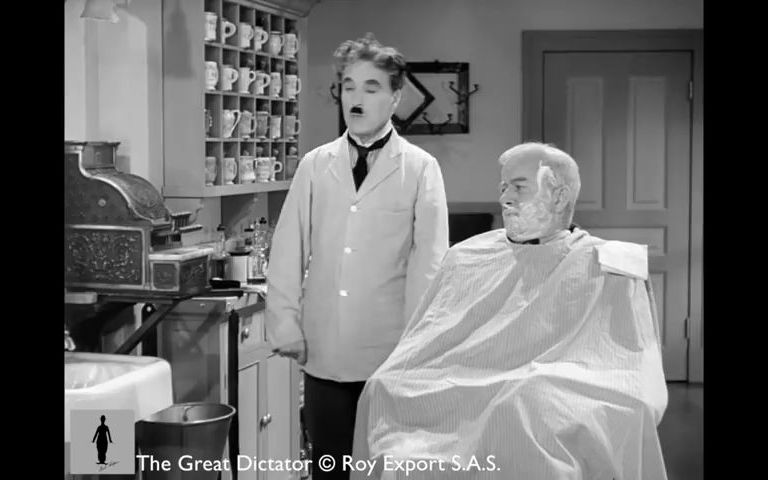 [图]Charlie Chaplin - The Great Dictator - Barber Shop Scene (Brahms’ Hungarian Danc