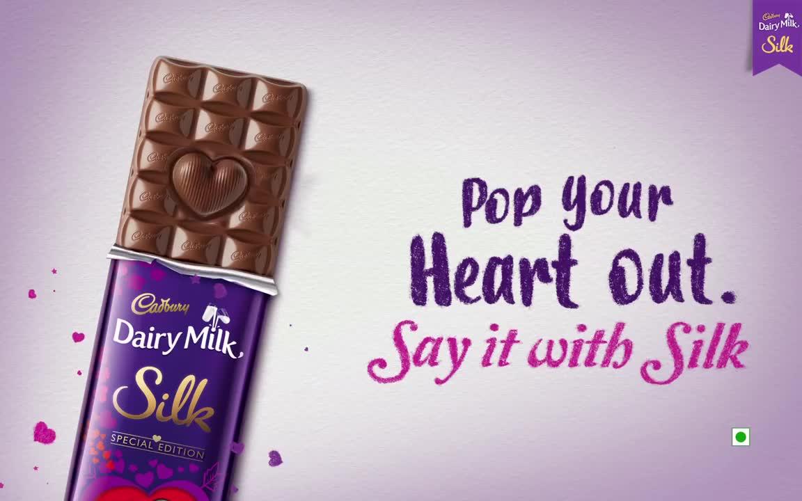 【巧克力】情人节快乐吉百利巧克力表白神器cadbury silk valentines