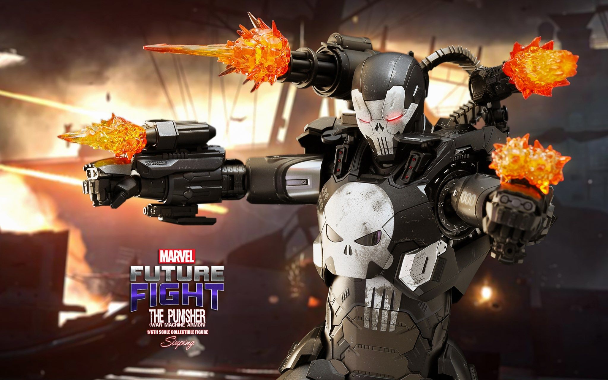 开箱 hottoys 1/6 vgm33d28 漫威惩罚者 punisher 战争机器