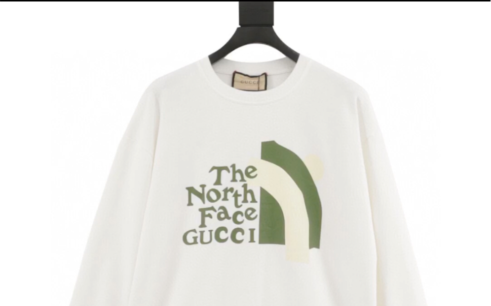 gucci古驰高仿 x the north face 北面联名圆领卫衣