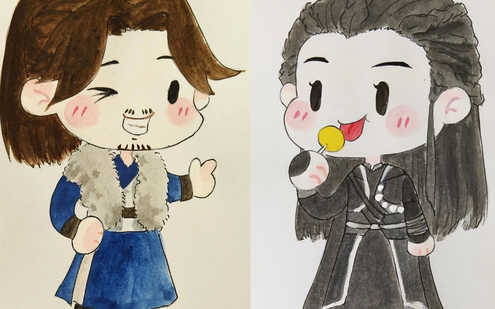 【镇魂】昆仑君 小鬼王 手绘上色过程_哔哩哔哩 (゜-゜)つロ 干杯