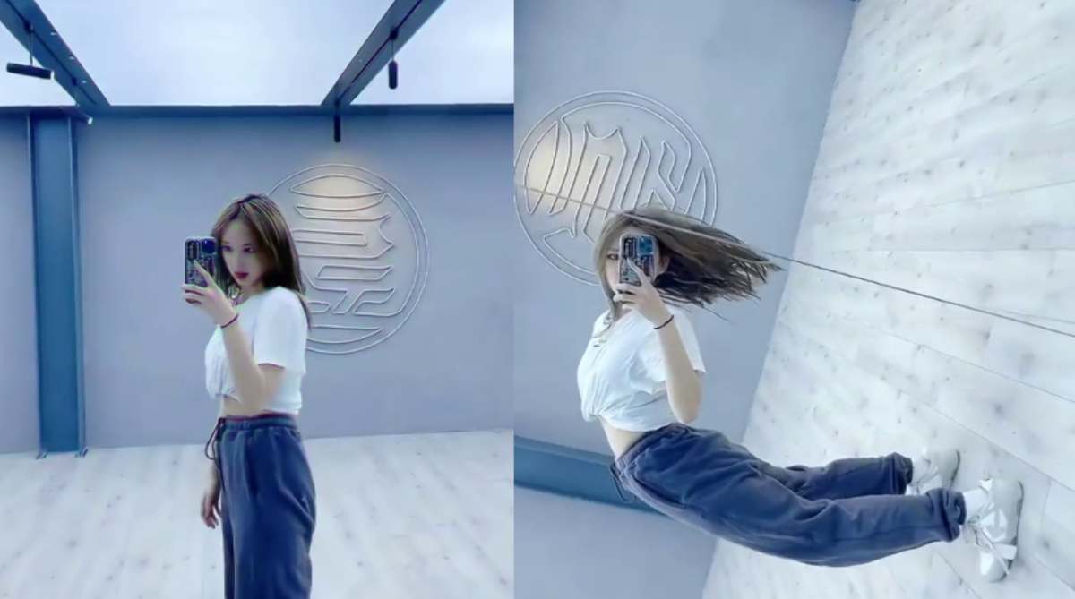 柔软度max!程潇下腰大秀身体柔韧性,细腰吸睛令人羡慕!