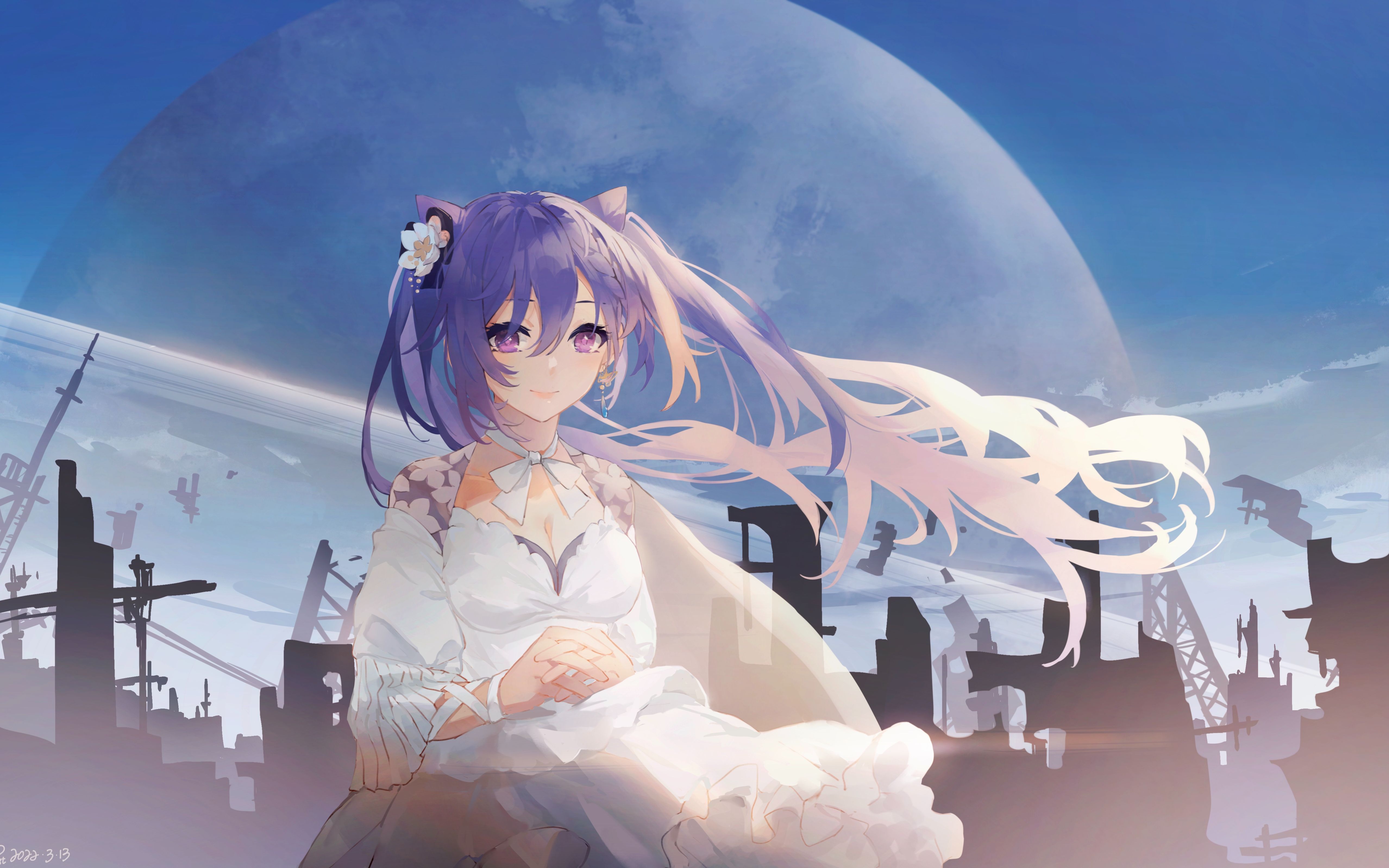 原神刻晴x银色飞行船