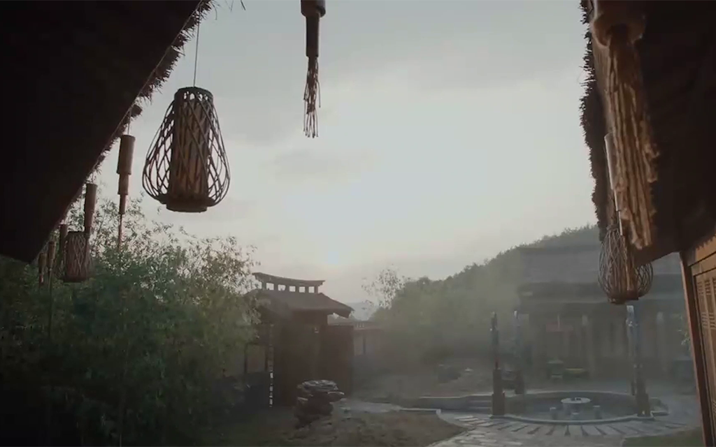 空镜古代古风青楼医馆瀑布青梅竹马等