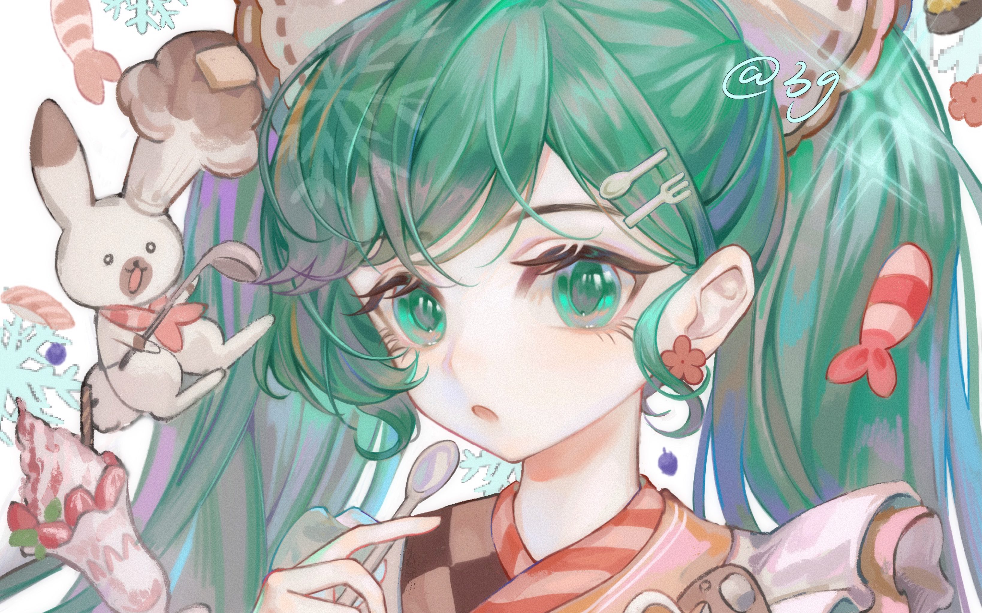 挑战一下十个赞画一个miku