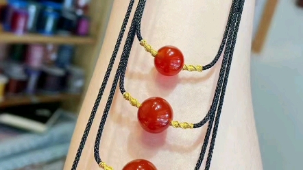 相思红豆,红玛瑙,许昌锦绳缘绳艺