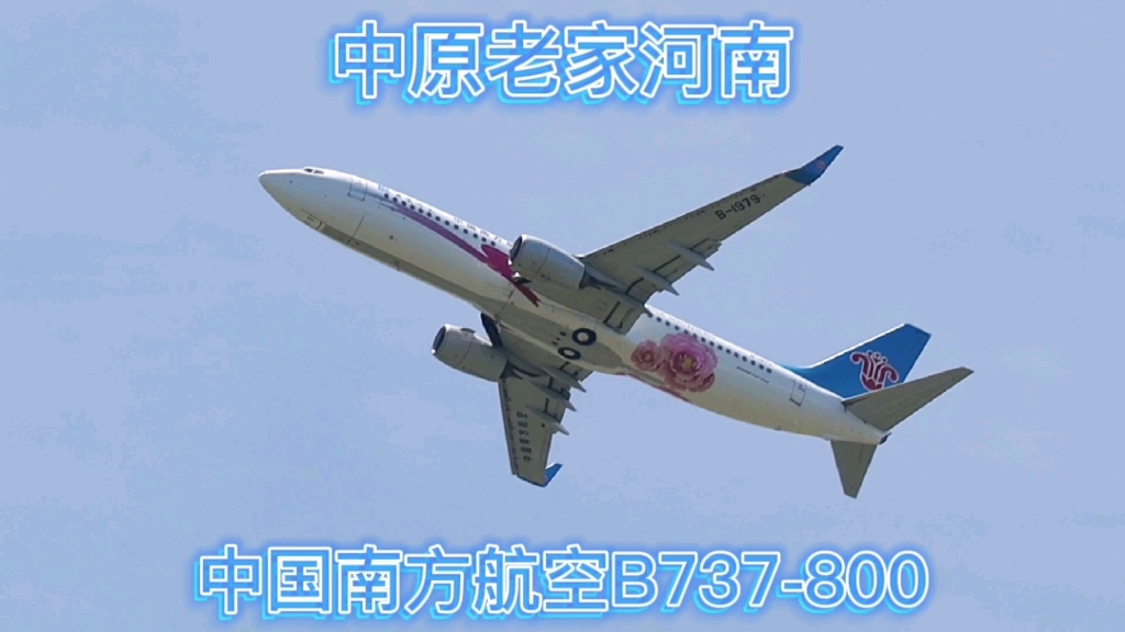 南方航空彩绘客机波音737800起飞哔哩哔哩bilibili