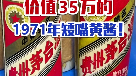 一瓶茅台值一个首付!!!1971年矮嘴黄酱茅台价值35万,在你家可以付一个首付吗?哔哩哔哩bilibili