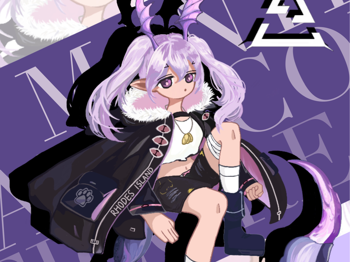 【明日方舟|狮蝎】绘画过程