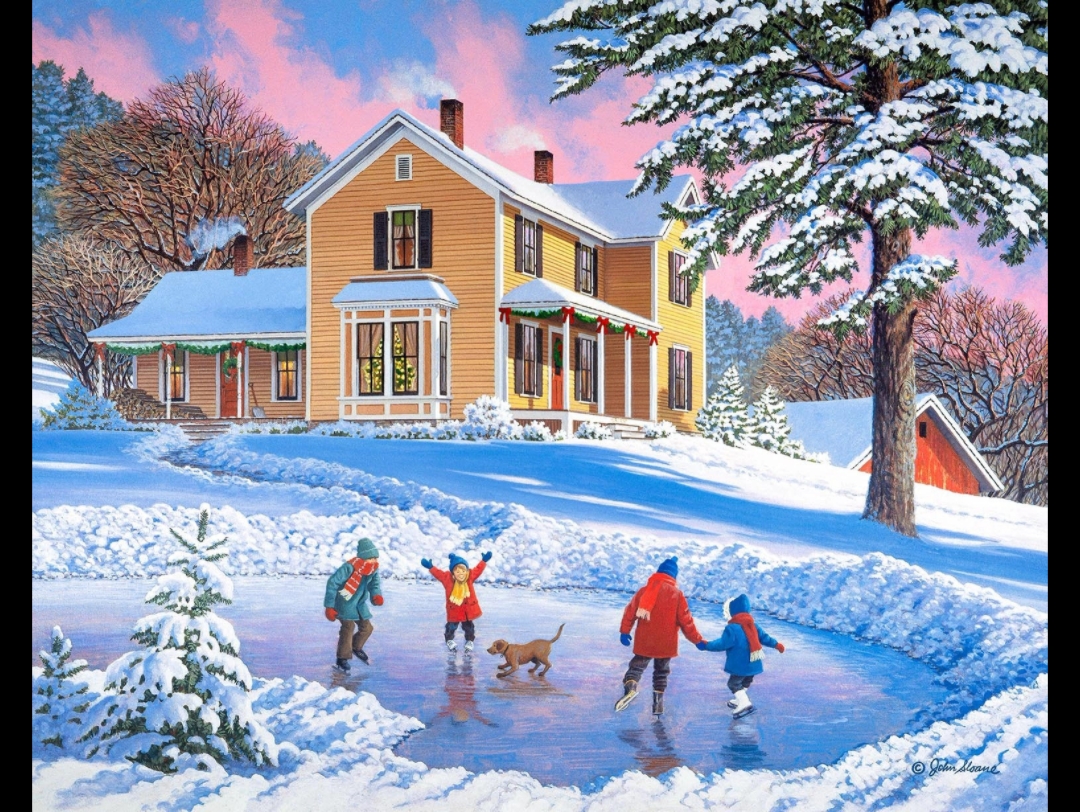 乡村里的冬日童话,简直太美了787615