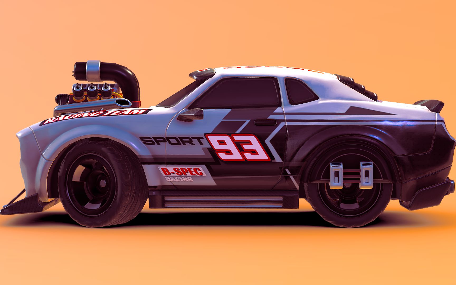 【maya建模】从拉box开始教你制作一辆卡通赛车,卡通赛车模型布线教学