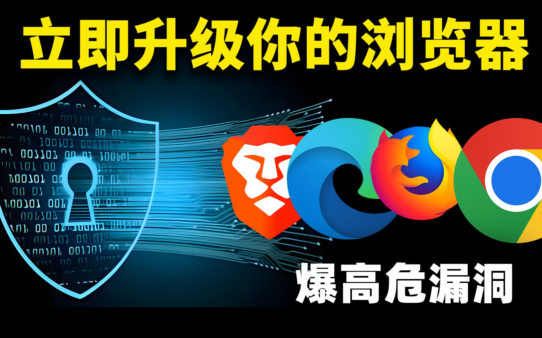 立即升级你的浏览器!WebP 图片格式曝高危漏洞,Chrome、edge、火狐、Brave 等均受影响 !另推荐5个安全设置 | 零度解说哔哩哔哩bilibili