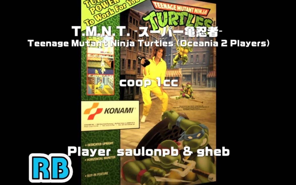 [图]1989 [60fps] Teenage Mutant Ninja Turtles (Oceania) 2Players Donatello Mike ALL