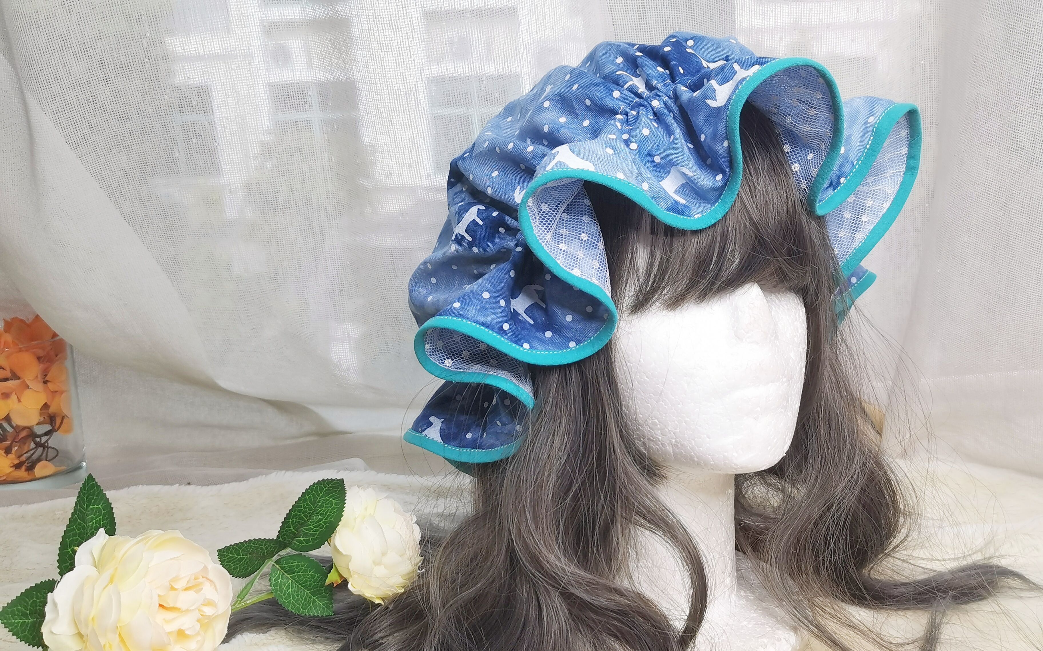 【花苞帽】手作花苞帽丨簡單布帽布藝手工教程