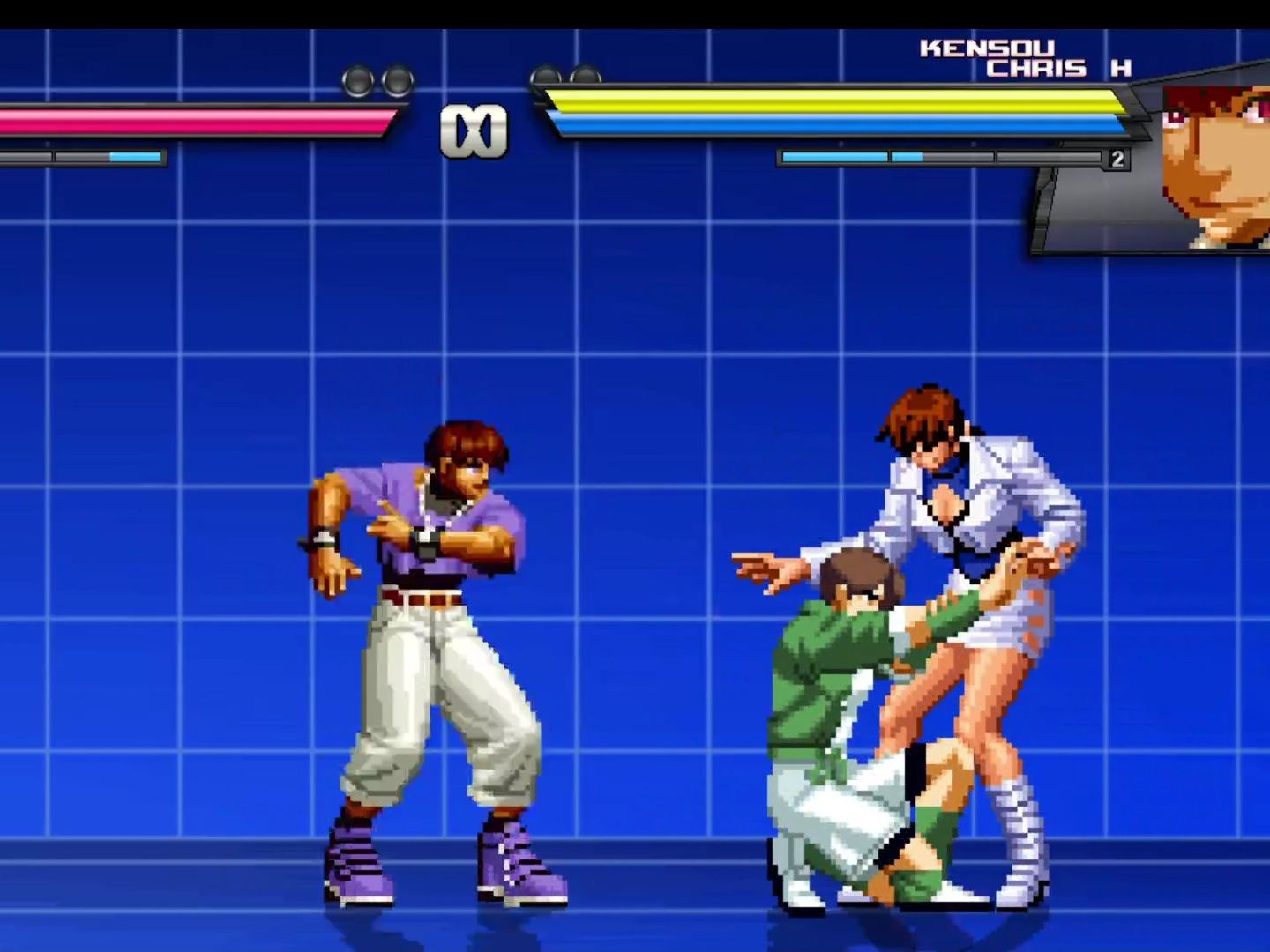 【mugen】彩画堂男女主之战,克里斯和崇拳把白衣夏尔米玩坏了