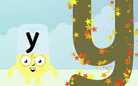 [图]26个英文字母的书写笔画-字母积木@Alphablocks - Learn How to Write the Letter Y