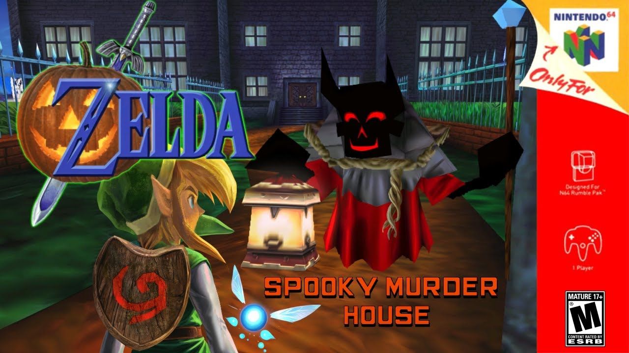 [Hack Games Longplay Channel]Zelda 64: Spooky Murder House [N64] | HorrorThemed塞尔达传说攻略