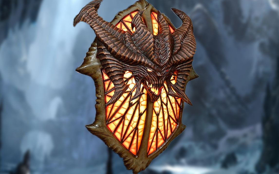 年度大作100手工完美还原暗黑系列恶魔之盾