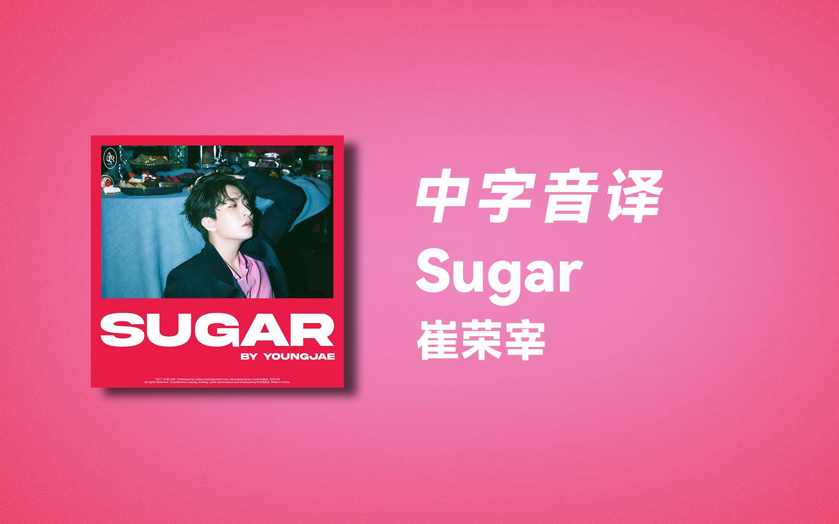 【崔荣宰】全站最快《Sugar》中字音译哔哩哔哩bilibili