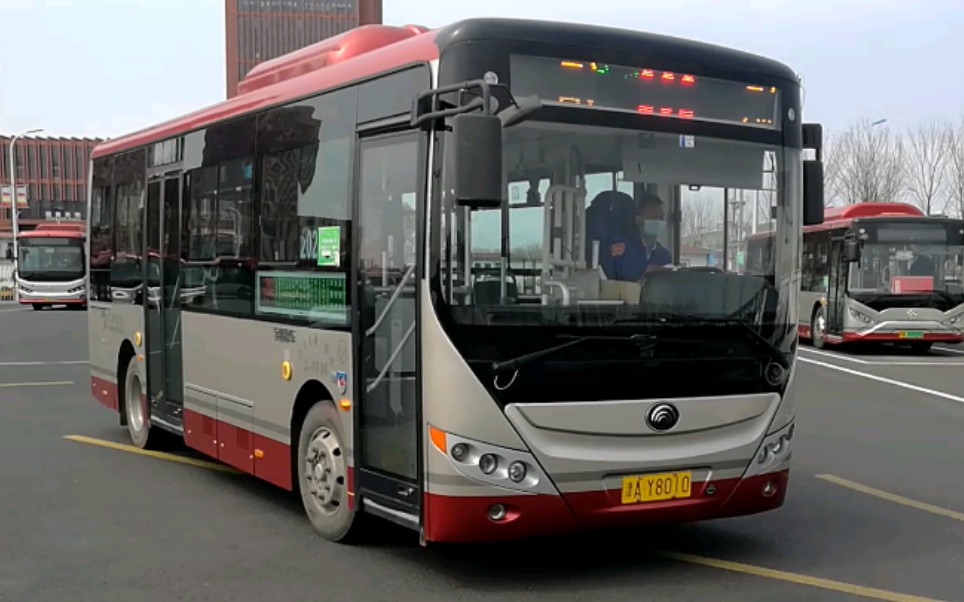 【天津公交】202路zk6805bevg1出国家会展中心公交站