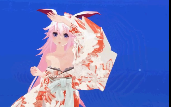 [mmd]和服旗袍八重樱桃源恋歌(手机壁纸)_哔哩哔哩_bilibili