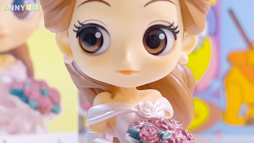 【手办】qposket贝儿公主婚纱特别版|万代眼镜厂|迪士尼