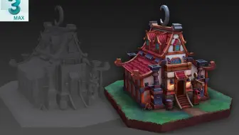 【3DMAX】零基础入门小黑屋案例，小黑屋里面有个黑丝妹妹！