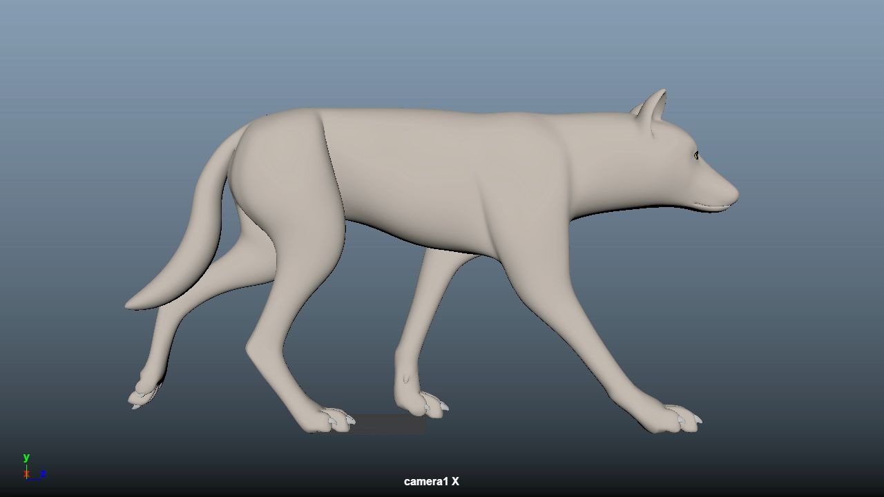 3d动画,3年级上学期第2课,练习作业:狼走路_哔哩哔哩_bilibili