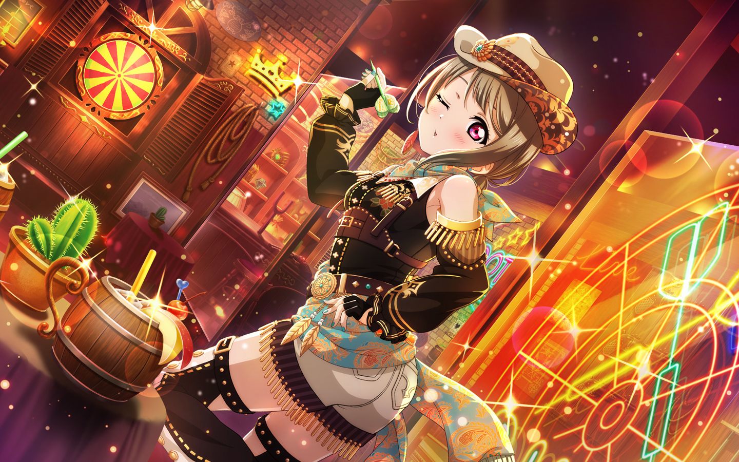 【lovelive all stars】中须霞 ウエスタン・アーツ 篇 衣装鉴赏