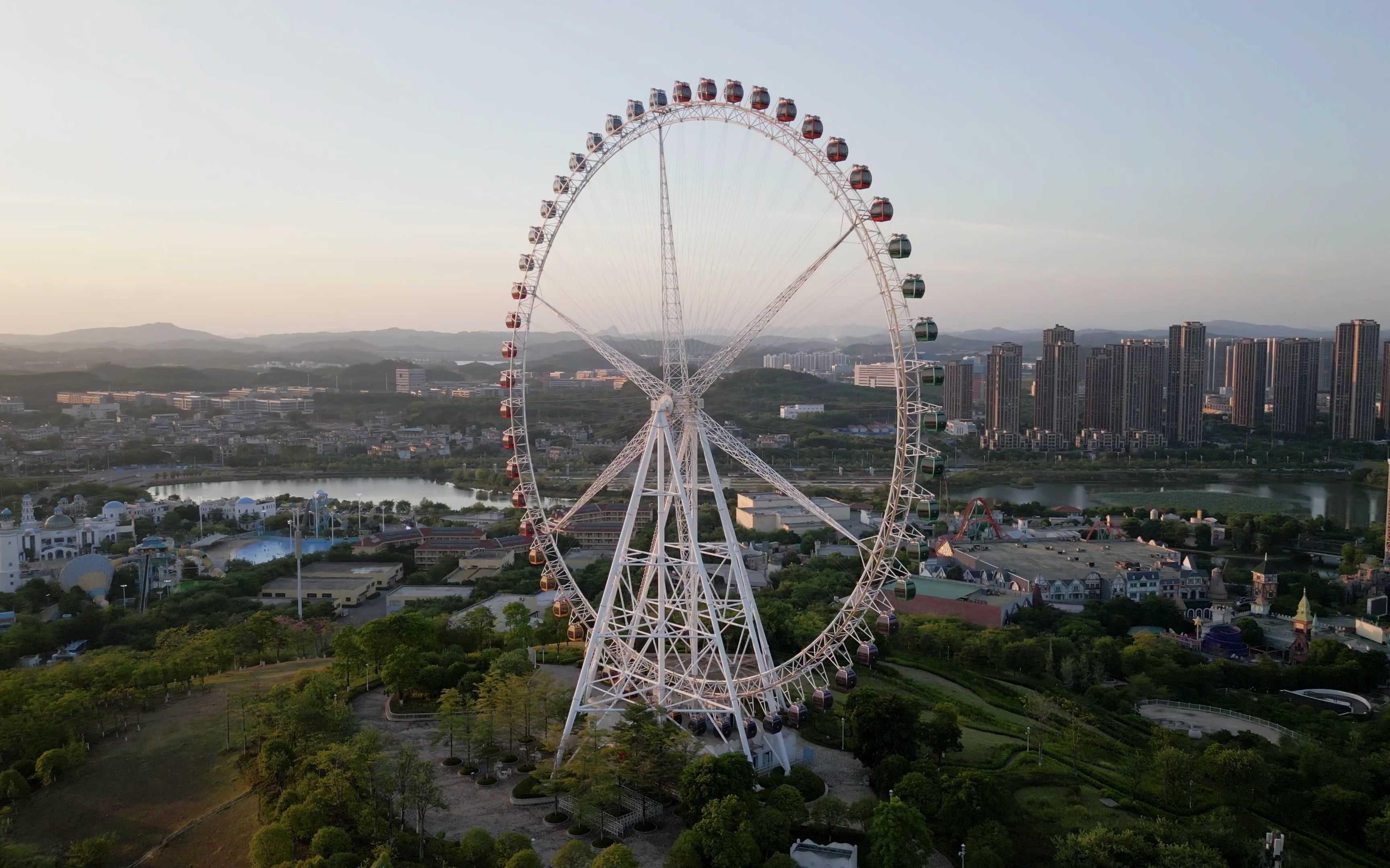 大疆mini3|柳州|柳东新地标|摩天轮|启元广场_哔哩哔哩_bilibili