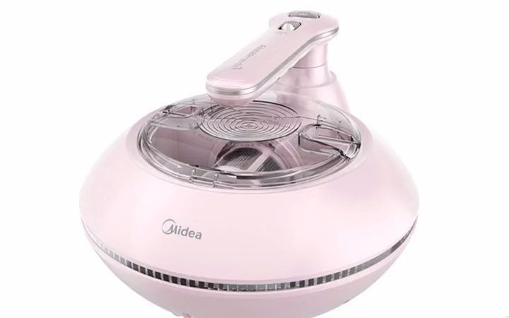 22_美的(midea)除螨仪mt3 有线手持床上家用吸尘器 冰莹粉 紫外线杀菌